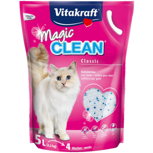 Magic Clean 6 X 5 L Katt Helse Og Pels Hygiene Kattesand Vitakraft Magic Clean 6 X 5 L Katt Helse Og Pels Hygiene Kattesand Vitakraft