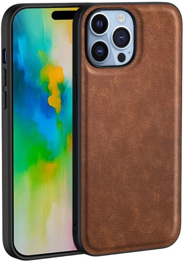 Trolsk Mobildeksel Skinn (iPhone 16 Pro) Brun