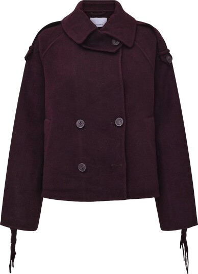 Dante6 Dante6 Haven Fringe Coat DARK PLUM 34 Dante6 Dante6 Haven Fringe Coat DARK PLUM 34