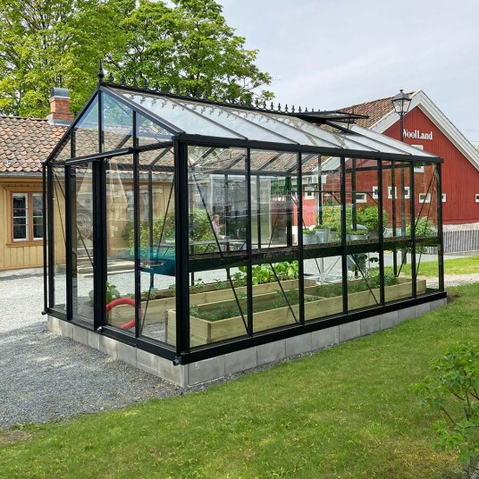 Drivhus Oasen Master Victorian Svart, 14,2 M²