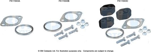 Montasjesett, sot- / partikkelfilter BM CATALYSTS FK11043