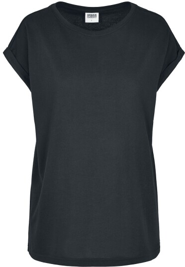 Urban Classics T-skjorte Ladies Organic Extended Shoulder Tee XS til 5XL Damer svart