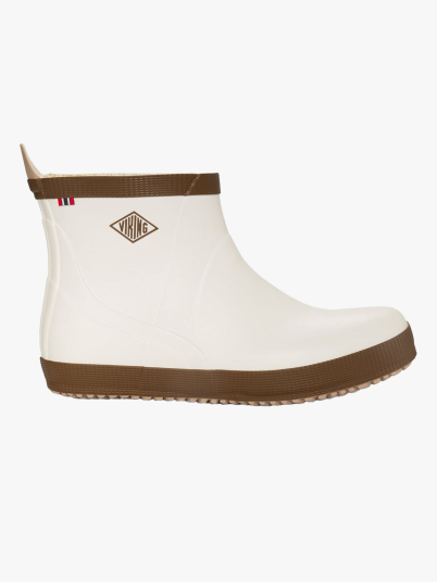 Viking Footwear Seilas Heritage Low Rubber Boot Cream/brown 41 Viking Footwear Seilas Heritage Low Rubber Boot Cream/brown 41