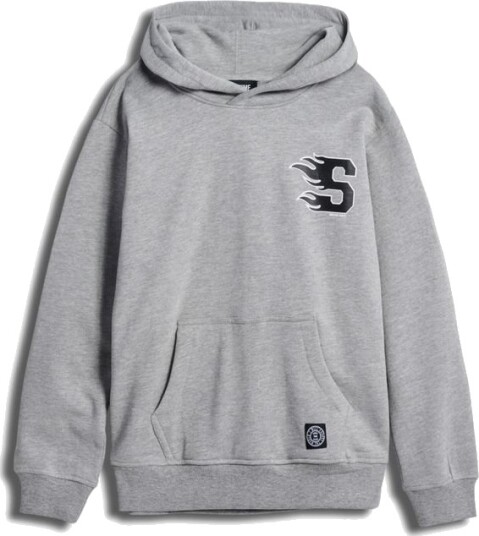 Sometime Soon Horizon Hoodie Grey Melange (122 / 7 år)