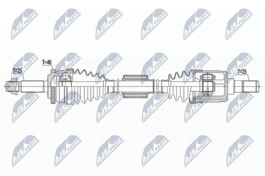 Nty Drivaksel NTY NPW HY 553