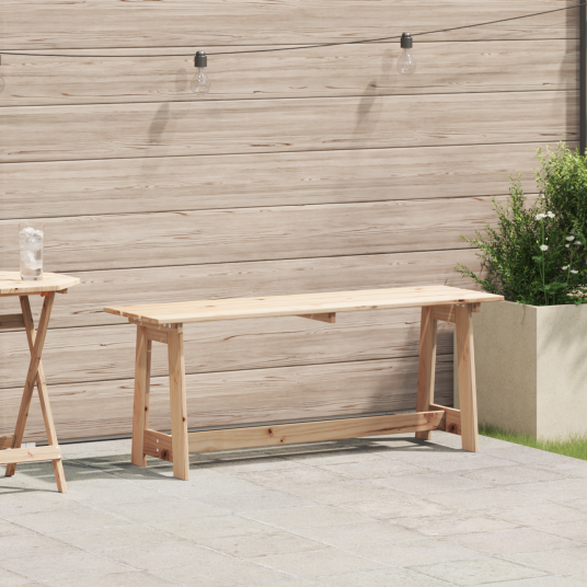 Utendørsbenk 119x35x47 cm i solid furu Utendørsbenk 119x35x47 cm i solid furu