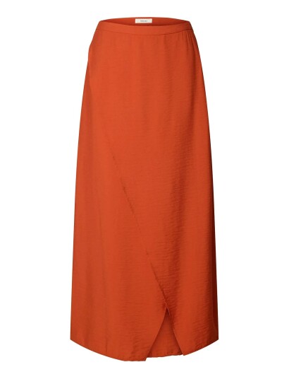 Selected Slflisa Mw Ankle Wrap Skirt B   Red   36