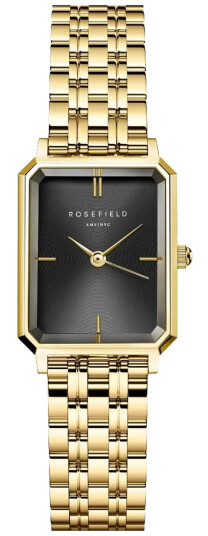 Rosefield Octagon XS Black Gold OBGSG-O61 - Dame - 24 mm - Analog - Kvarts urverk - Mineralglas Rosefield Octagon XS Black Gold OBGSG-O61 - Dame - 24 mm - Analog - Kvarts urverk - Mineralglas