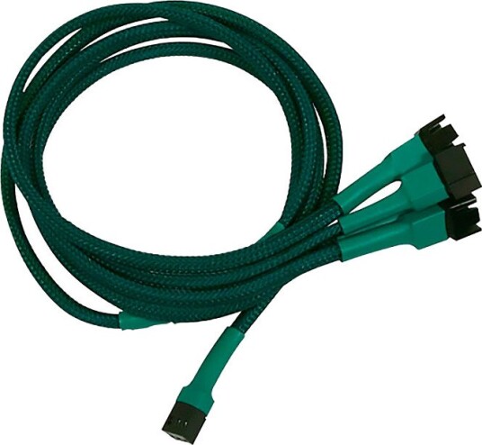 Nanoxia vifte-splitterkabel 60cm 3-pin til 4x 3-pin Grønn Nanoxia