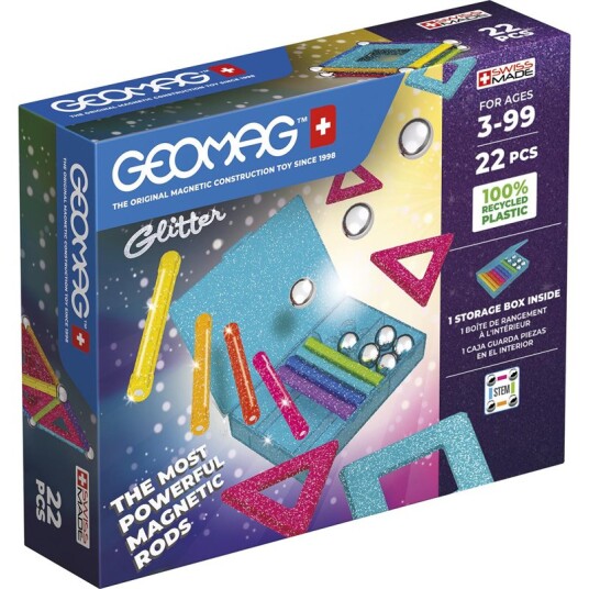 Geomag Glitter Resirkulert 22 Deler