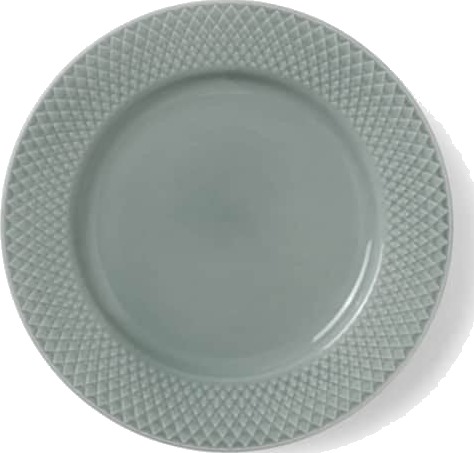 Lyngby celæn - Rhombe Earth tallerken 21 cm moss