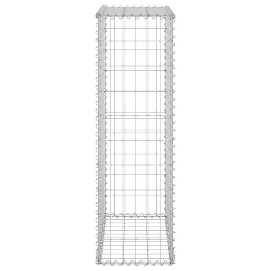  Gabion med dekker galvanisert stål 60x30x100 cm