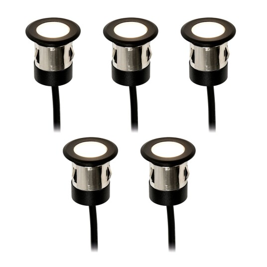 Lightson Orion Decklight 5x0,5W, Sort