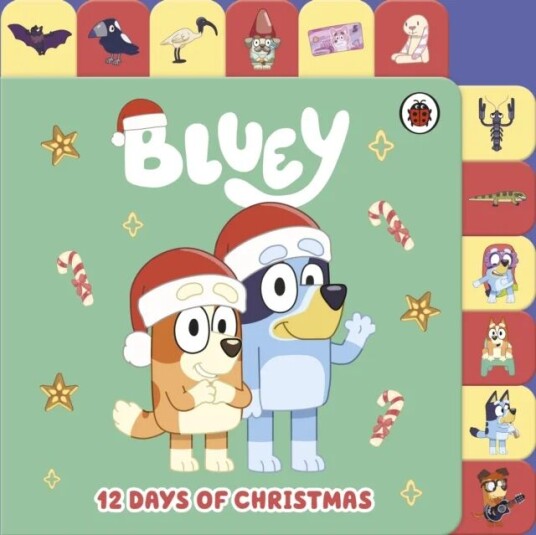 Bluey: 12 Days Of Christmas Tabbed Board Book Av Bluey