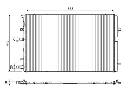 Radiator VALEO 701395