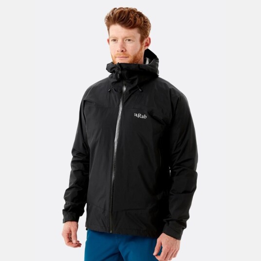 Rab Downpour Plus 2.0 Jacket Herre, bl BLACK, L