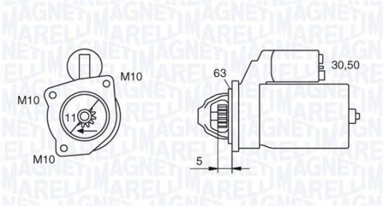 Starter MAGNETI MARELLI 063721377010 Starter MAGNETI MARELLI 063721377010