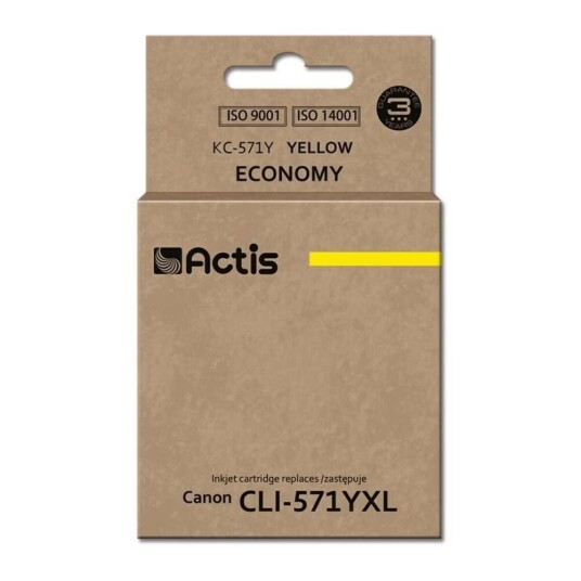 Original blekkpatron Actis KC-571Y Gul Hvit