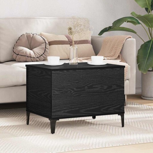 Kaffebord Svart Eik 60 x 44,5 x 45 cm Konstruert tre Kaffebord Svart Eik 60 x 44,5 x 45 cm Konstruert tre