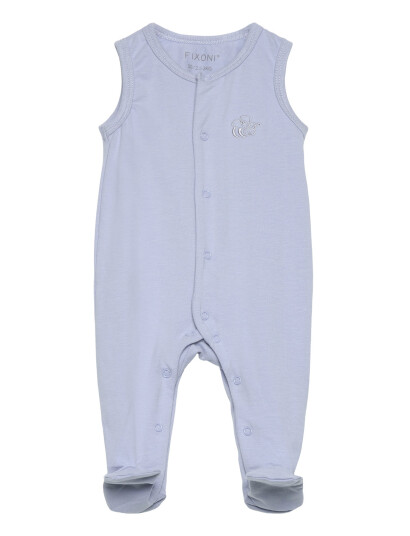 Fixoni Romper W.feet Solid Blue 44 Fixoni Romper W.feet Solid Blue 44