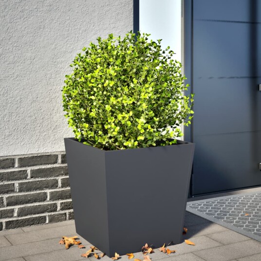 Plantekasse antrasitt 50x50x50 cm cortenstål Plantekasse antrasitt 50x50x50 cm cortenstål