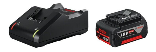 Bosch 18V Batteripakke med 4,0 Ah og Lader GAL 18V-40 Bosch 18V Batteripakke med 4,0 Ah og Lader GAL 18V-40