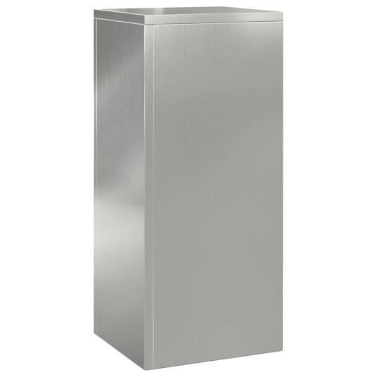  utendørs planteholdere søyle 2 stk 24x24x55 cm galvanisert stål