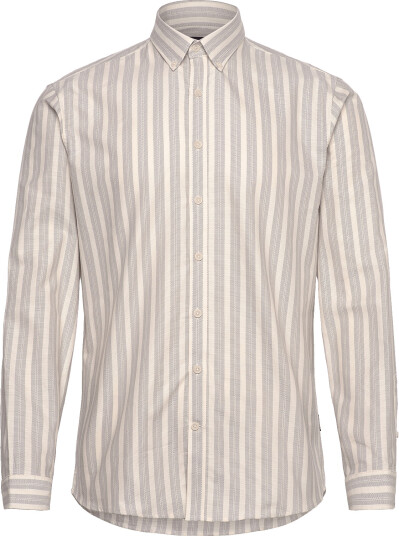 Lindbergh | Striped Oxford Shirt L/S | M