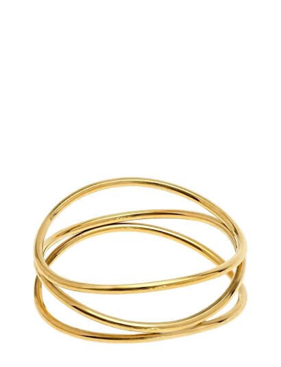TIMI OF SWEDEN Maria Interlocked Ring Stainless Steel Guld 53