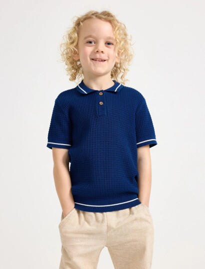 Lindex Short Sleeved Polo Shirt White 98/104 Lindex Short Sleeved Polo Shirt White 98/104