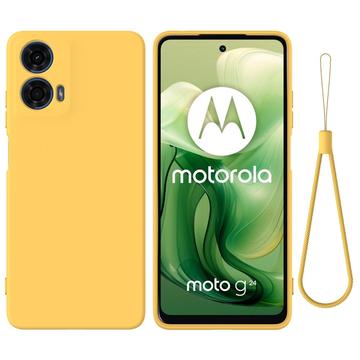 Motorola Moto G24 Power Liquid Silikondeksel Gul