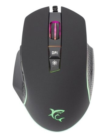 White Shark Gareth Gamingmus 6400 DPI Optisk med RGB Belysning - Svart