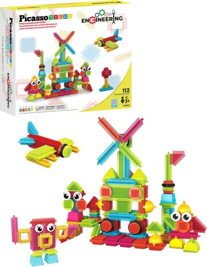 PicassoTiles Bristlelock Byggesett 112 Deler PicassoTiles Bristlelock Byggesett 112 Deler