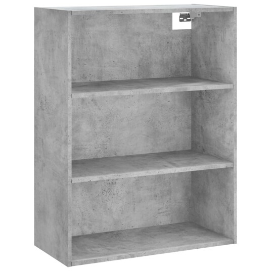 vidaXL Highboard betong grå 69,5x34x180 cm konstruert tre 8720845927042