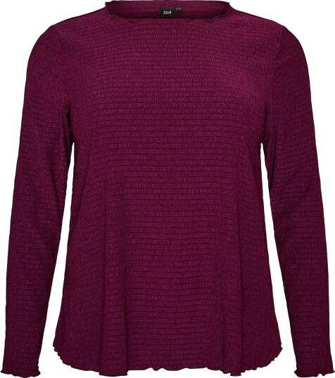 Zizzi Bluse Calaura L/S Blouse Lilla
