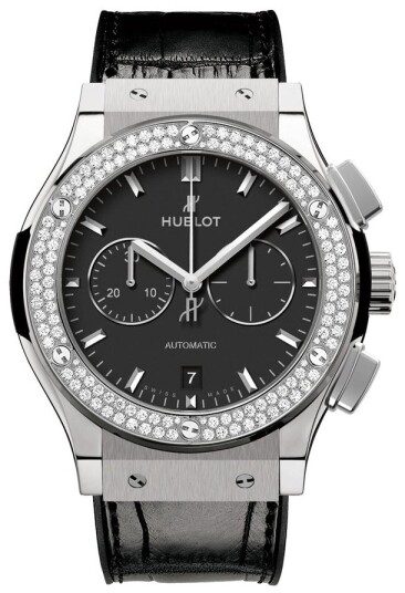 Hublot Herreklokke 541.NX.1171.LR.1104 Classic Fusion Sort/Lær Ø42