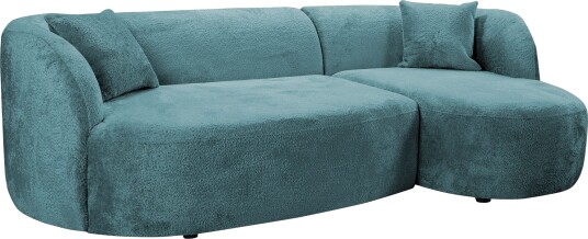 Rylian 3 seters sofa med divan blågrønn