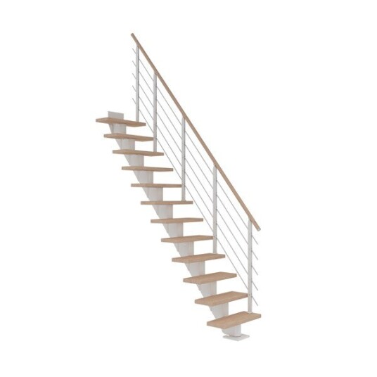 Dolle Frankfurt Eik H-oljet Rett Trapp Hvit Design 11T 65W Dolle Frankfurt Eik H-oljet Rett Trapp Hvit Design 11T 65W