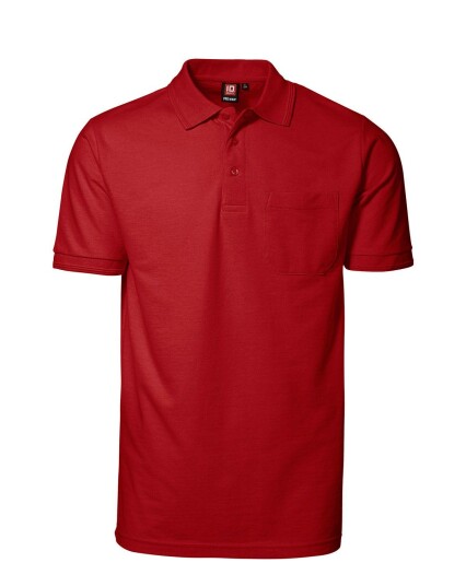 Id PRO Wear Poloskjorte m. Lomme til Herre Rød