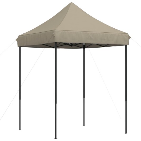  Sammenleggbart partytelt pop-up gråbrun 200x200x306 cm 4004986