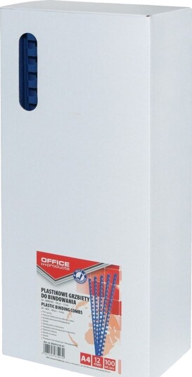 Office Products Binderygg For Innbinding A4 12 Mm 95 Kort 100 Stk Blå
