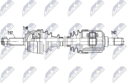NTY NPW HY 655 Drivaksel NTY NPW HY 655 Drivaksel