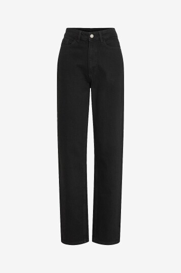 Vila Jeans viKelly Jaf HW Straight JeanSvart