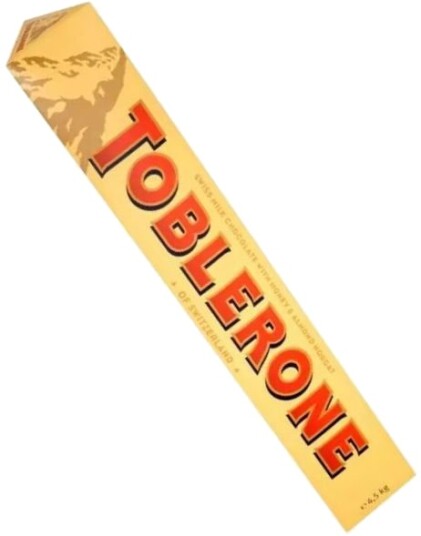 GIGANTISK Original Toblerone Bar på 4,5 kg VERDENS STØRSTE