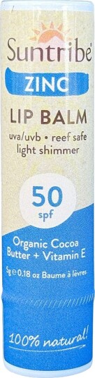 Suntribe Läppbalsam med Zink SPF50 5g   Organic Mineral Zinc Lip Balm SPF50 5g