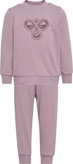 Hummel Mini Jersey Crewsuit Bee Rosa 110 Hummel Mini Jersey Crewsuit Bee Rosa 110