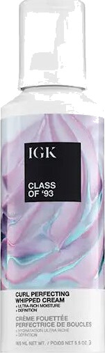 IGK Class of 93 Curl Perfecting Whipped Cream 165ml IGK Class of 93 Curl Perfecting Whipped Cream 165ml