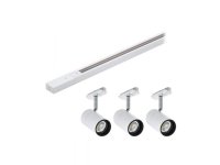 EGLO TB SET, Spotlight på skinne GU10 1 ampuller 220 - 240 V Hvit