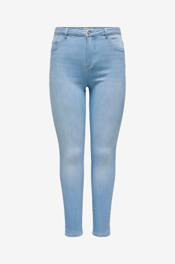 Only Carmakoma   Jeans carThunder Reg Push UP SK Dnm Bj098   Blå