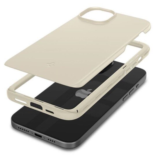Spigen Thin Fit Mobildeksel til iPhone 15 Plus - Mute Beige